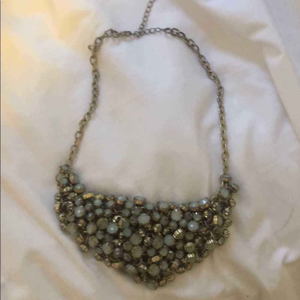 Blue statement necklace